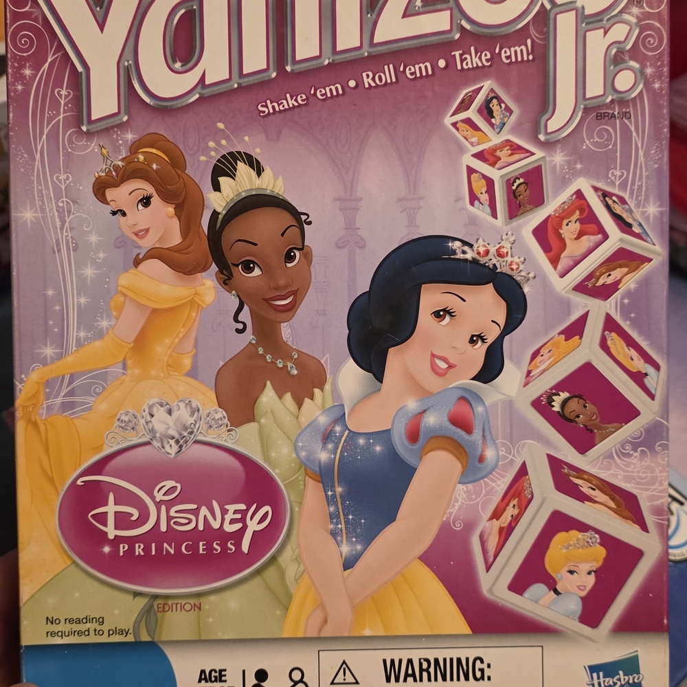 Disney Princess Yahtzee Jr. Game with Colorful Dice